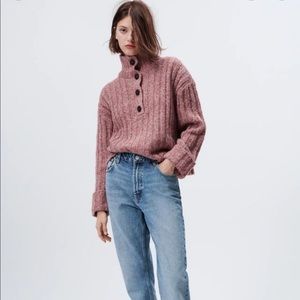 Zara Ribbed Knit Sweater
